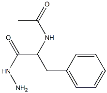 N1-(1-benzyl-2-hydrazino-2-oxoethyl)acetamide 结构式