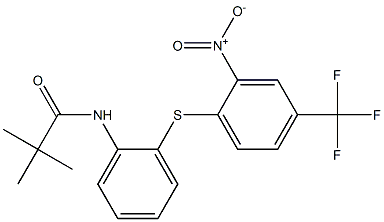 N1-(2-{[2-nitro-4-(trifluoromethyl)phenyl]thio}phenyl)-2,2-dimethylpropanamide 结构式