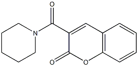 3-(piperidinocarbonyl)-2H-chromen-2-one 结构式