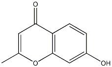7-hydroxy-2-methyl-4H-chromen-4-one 结构式