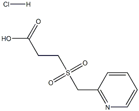 3-[(pyridin-2-ylmethyl)sulfonyl]propanoic acid hydrochloride 结构式