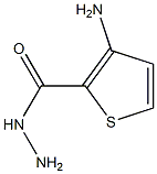 3-aminothiophene-2-carbohydrazide 结构式