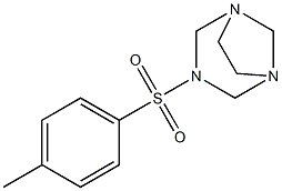 3-[(4-methylphenyl)sulfonyl]-1,3,5-triazabicyclo[3.2.1]octane 结构式