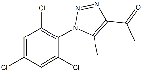 1-[5-methyl-1-(2,4,6-trichlorophenyl)-1H-1,2,3-triazol-4-yl]ethan-1-one 结构式