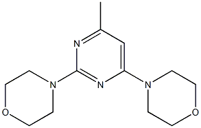4-(4-methyl-6-morpholino-2-pyrimidinyl)morpholine 结构式