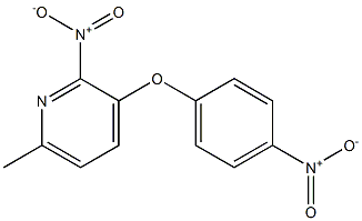 6-methyl-2-nitro-3-(4-nitrophenoxy)pyridine 结构式