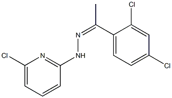 1-(2,4-dichlorophenyl)-1-ethanone N-(6-chloro-2-pyridinyl)hydrazone 结构式
