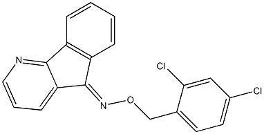 5H-indeno[1,2-b]pyridin-5-one O-(2,4-dichlorobenzyl)oxime 结构式