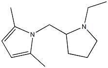 1-[(1-ethylpyrrolidin-2-yl)methyl]-2,5-dimethyl-1H-pyrrole 结构式