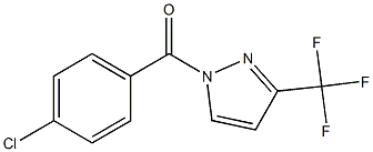 (4-chlorophenyl)[3-(trifluoromethyl)-1H-pyrazol-1-yl]methanone 结构式