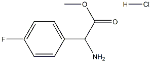 methyl amino(4-fluorophenyl)acetate hydrochloride 结构式