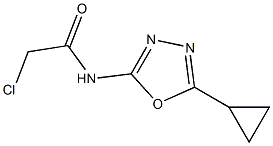 2-chloro-N-(5-cyclopropyl-1,3,4-oxadiazol-2-yl)acetamide 结构式
