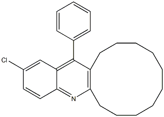 2-chloro-16-phenyl-6,7,8,9,10,11,12,13,14,15-decahydrocyclododeca[b]quinoline 结构式