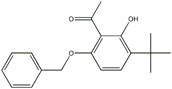 1-[6-(benzyloxy)-3-(tert-butyl)-2-hydroxyphenyl]ethan-1-one 结构式