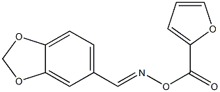 5-({[(2-furylcarbonyl)oxy]imino}methyl)-1,3-benzodioxole 结构式