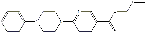 allyl 6-(4-phenylpiperazino)nicotinate 结构式