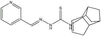 N1-tricyclo[5.2.1.0~2,6~]dec-4-en-8-yl-2-(3-pyridylmethylidene)hydrazine-1-carbothioamide 结构式