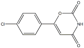 6-(4-chlorophenyl)-3,4-dihydro-2H-1,3-oxazine-2,4-dione 结构式