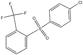 1-[(4-chlorophenyl)sulfonyl]-2-(trifluoromethyl)benzene 结构式