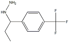 (1-(4-(trifluoromethyl)phenyl)propyl)hydrazine 结构式