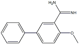 (2-methoxy-5-phenyl)benzamidine 结构式