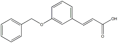 (E)-3-(3-(benzyloxy)phenyl)acrylic acid 结构式