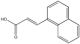 (E)-3-(naphthalen-1-yl)acrylic acid 结构式
