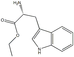 (R)-ethyl 2-amino-3-(1H-indol-3-yl)propanoate 结构式