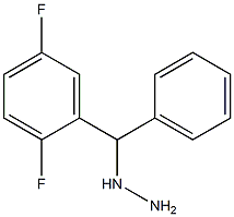 1-((2,5-difluorophenyl)(phenyl)methyl)hydrazine 结构式