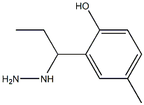 1-(1-(2-hydroxy-5-methylphenyl)propyl)hydrazine 结构式