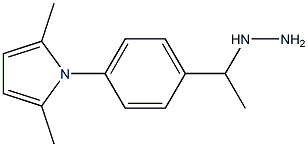 1-(1-(4-(2,5-dimethyl-1H-pyrrol-1-yl)phenyl)ethyl)hydrazine 结构式