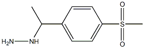 1-(1-(4-(methylsulfonyl)phenyl)ethyl)hydrazine 结构式