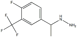 1-(1-(4-fluoro-3-(trifluoromethyl)phenyl)ethyl)hydrazine 结构式