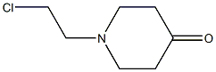 1-(2-chloroethyl)piperidin-4-one 结构式