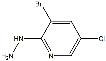 1-(3-bromo-5-chloropyridin-2-yl)hydrazine 结构式