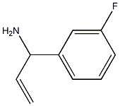 1-(3-fluorophenyl)prop-2-en-1-amine 结构式