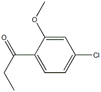 1-(4-chloro-2-methoxyphenyl)propan-1-one 结构式