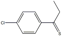 1-(4-chlorophenyl)propane-1-thione 结构式