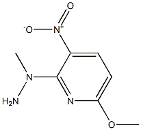 1-(6-methoxy-3-nitropyridin-2-yl)-1-methylhydrazine 结构式