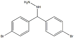 1-(bis(4-bromophenyl)methyl)hydrazine 结构式
