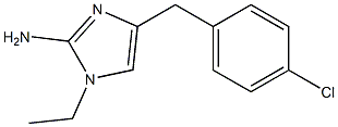 1-ethyl-4-(4-chlorobenzyl)-1H-imidazol-2-amine 结构式