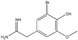 2-(3-bromo-4-hydroxy-5-methoxyphenyl)acetamidine 结构式
