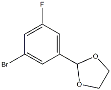 2-(3-bromo-5-fluorophenyl)-1,3-dioxolane 结构式