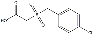 2-(4-chlorobenzylsulfonyl)acetic acid 结构式