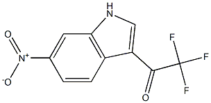 2,2,2-trifluoro-1-(6-nitro-1H-indol-3-yl)ethanone 结构式