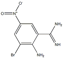 2-amino-3-bromo-5-nitrobenzimidamide 结构式