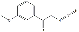 2-azido-1-(3-methoxyphenyl)ethanone 结构式