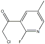 2-chloro-1-(2-fluoro-5-methylpyridin-3-yl)ethanone 结构式