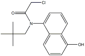 2-chloro-N-(1-hydroxynaphthalen-5-yl)-N-neopentylacetamide 结构式