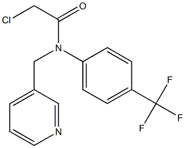 2-chloro-N-(4-(trifluoromethyl)phenyl)-N-((pyridin-3-yl)methyl)acetamide 结构式